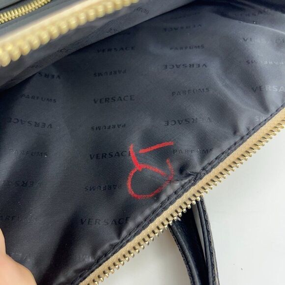 Versace Parfums Medusa Metallic Gold & Black Crossbody Bag - Picture 6 of 10